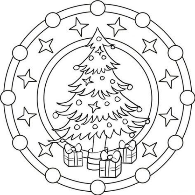 corona de navidad en EVA