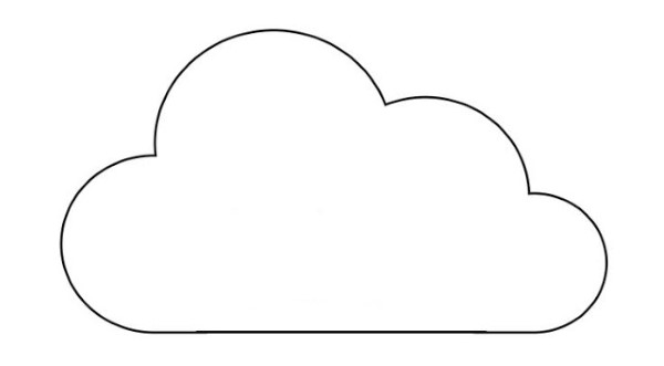 plantilla de nube simple