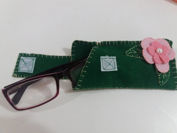 estuche para gafas de velcro