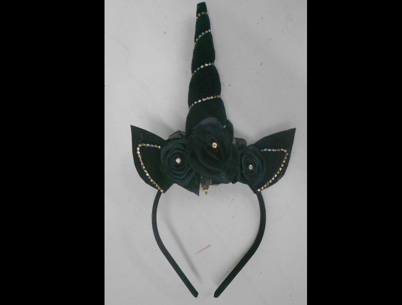 tiara de unicornio negro