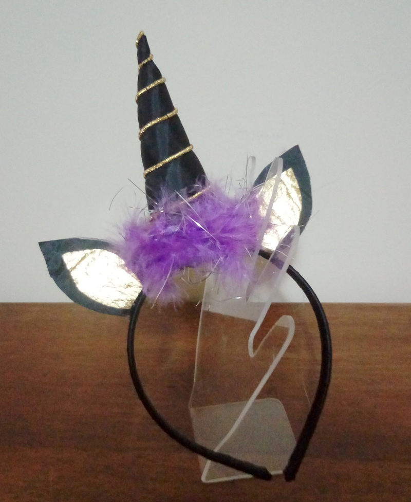 diadema de unicornio marabú