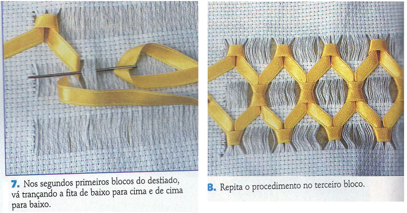 bordados con cintas paso a paso