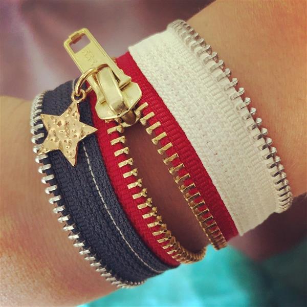 pulsera con cremallera