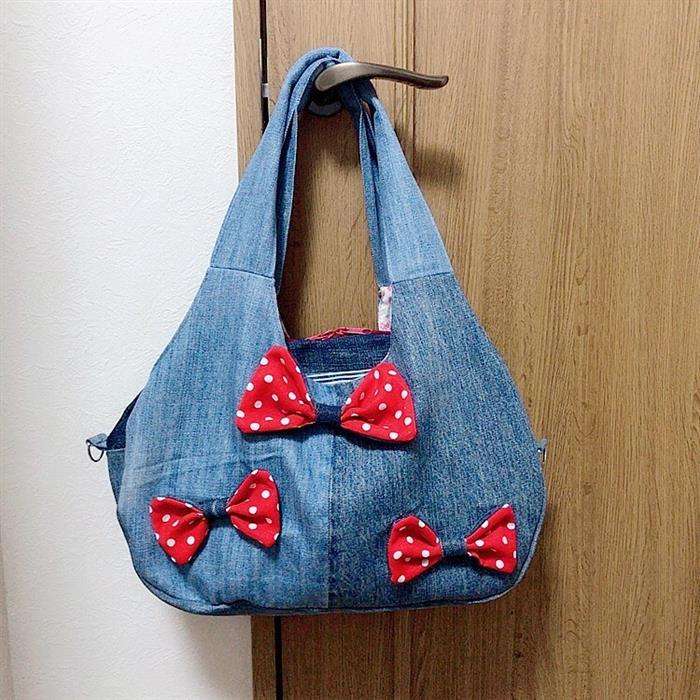 bolso jeans artesanía