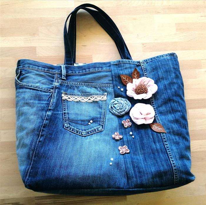 bolsa de jeans personalizada