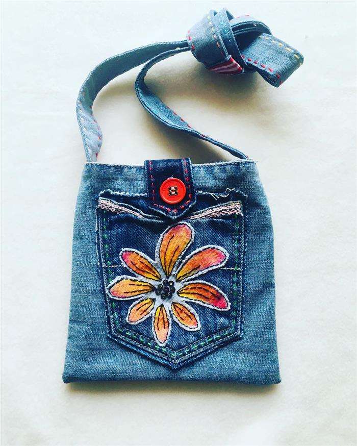 pequeño bolso de jeans