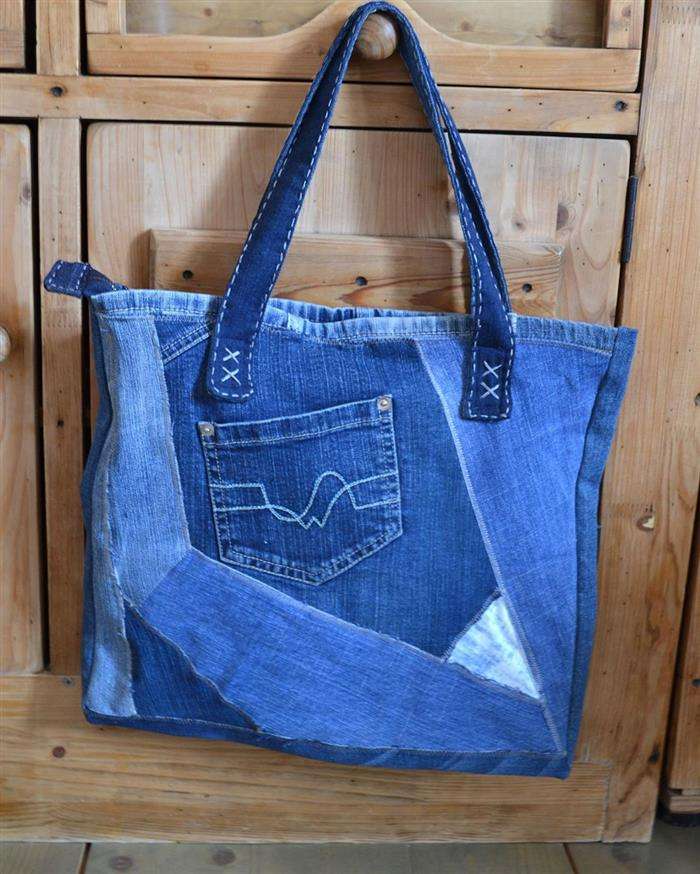 bolso grande de jeans