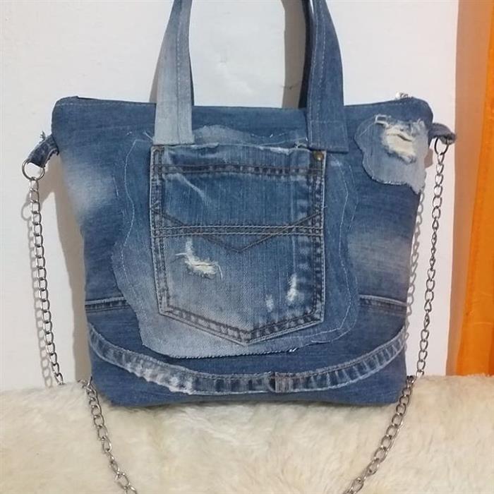 bolso de jeans pantalón