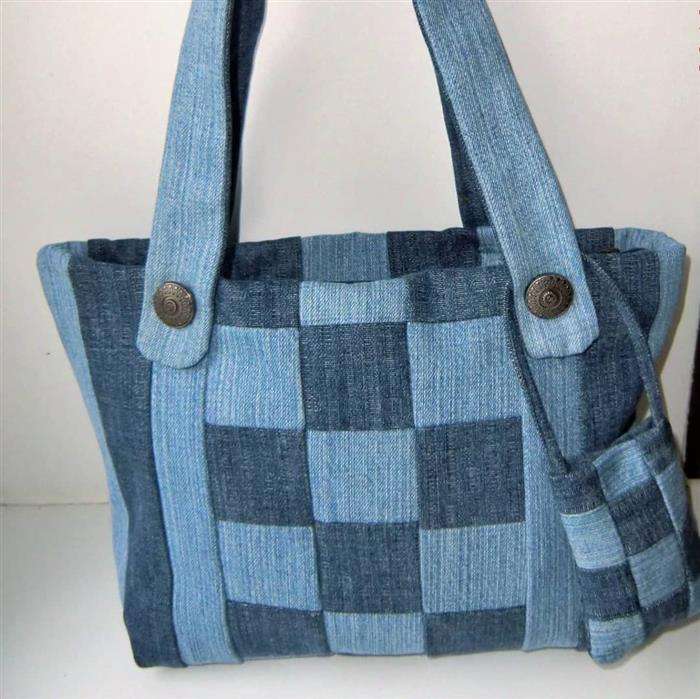 bolsa de jeans viejos