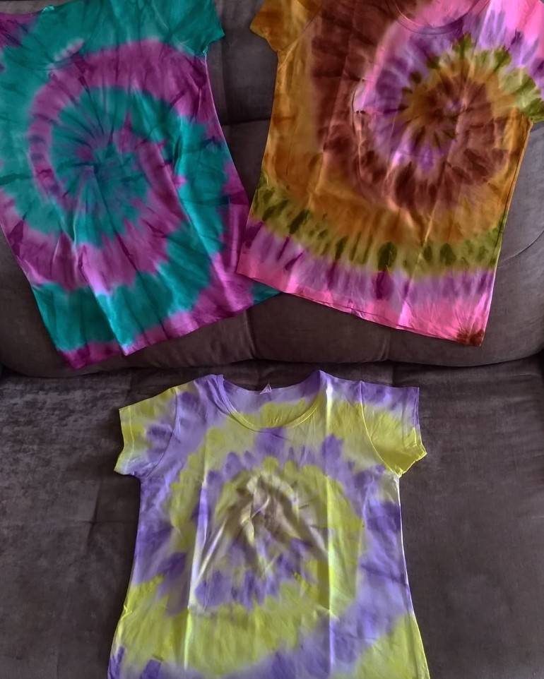 kit personalizado de camisa tie dye