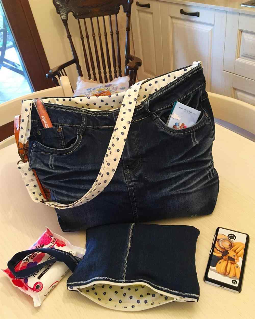 bolsa de jeans