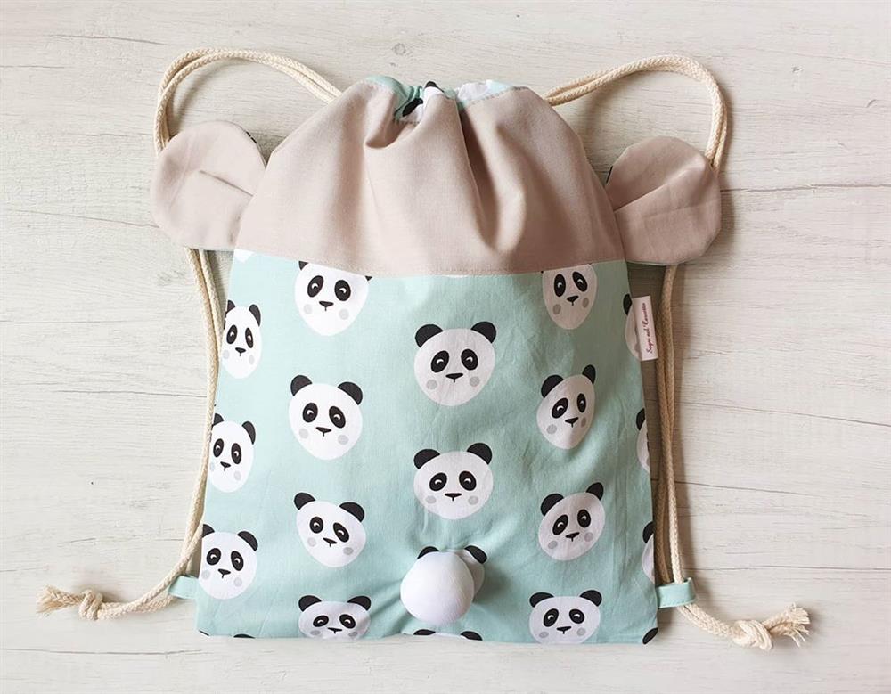 Mochila infantil patchwork de tela