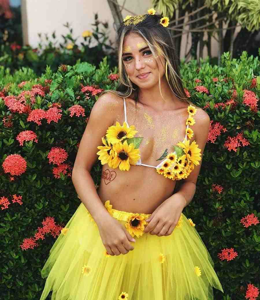 disfraz de girasol para carnaval