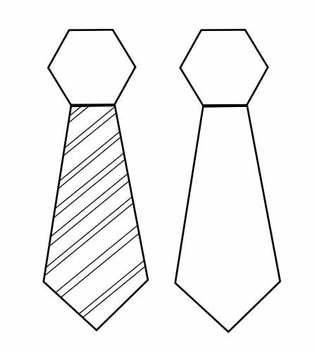 moldes de corbata para el día del padre
