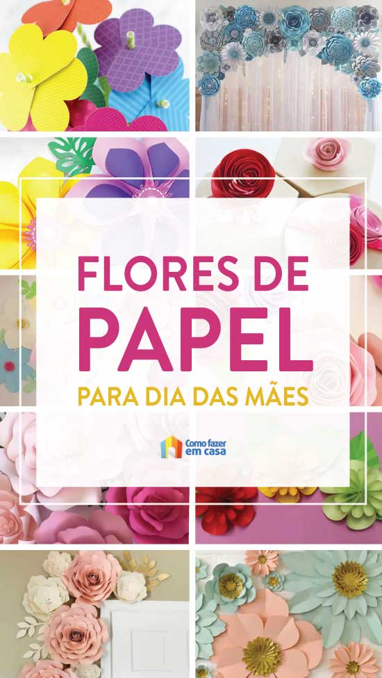 Flores de papel para la decoración del Día de la Madre