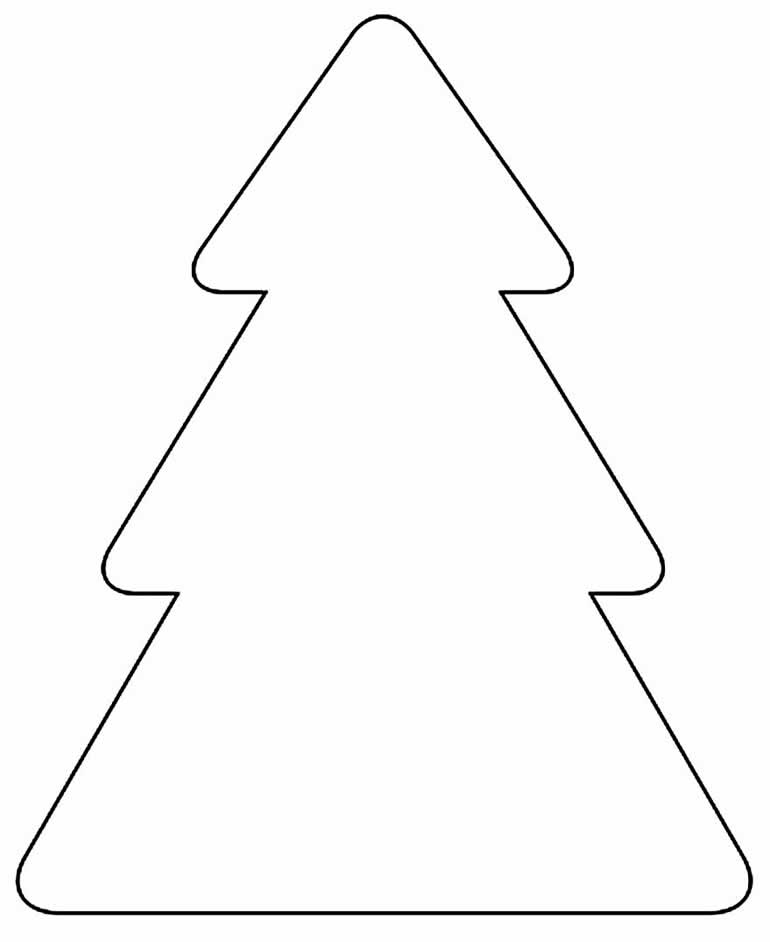 Plantilla de árbol de Navidad
