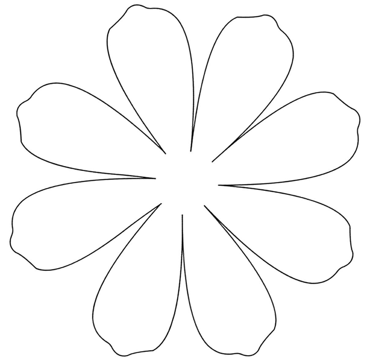 Moldes de pétalos para flores de papel