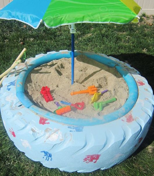 piscina de arena para niños