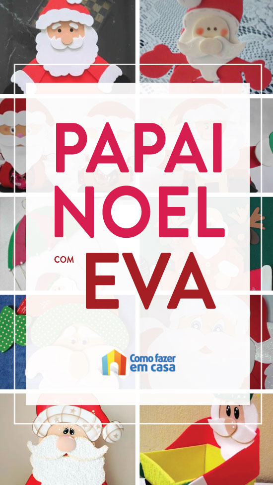 10 ideas creativas de Papá Noel en EVA