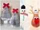 10 hermosas ideas de adornos navideños de reciclaje