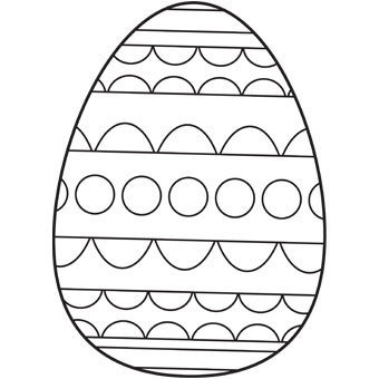 Dibujo de conejitos de pascua para colorear