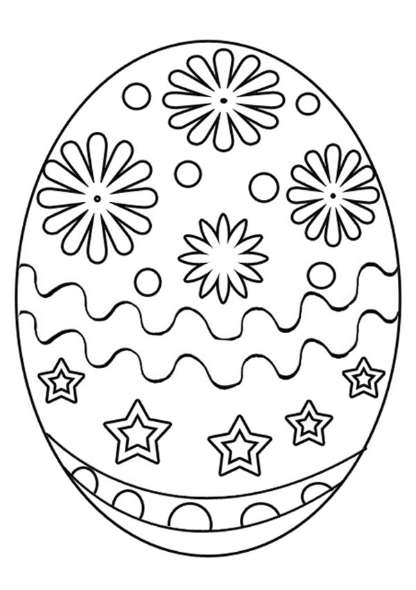 Dibujo de conejitos de pascua para colorear