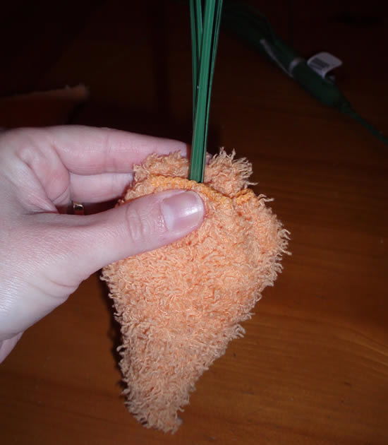 Zanahoria de tela paso a paso fácil de hacer en casa