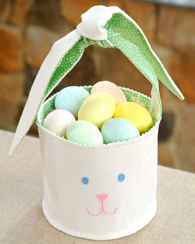 Ideas de canasta de Pascua de tela