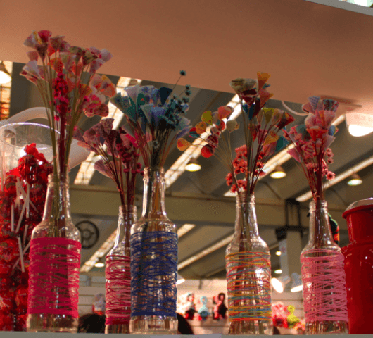 cuerda de artesanía de botella de vidrio