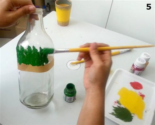 cepillo de artesanía de botella de vidrio