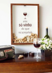 artesanía con tapones marco para tapones de vino