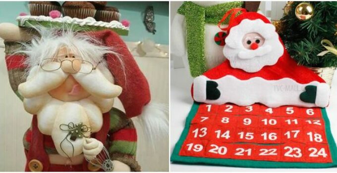 Papá Noel con tela: 10 hermosas ideas