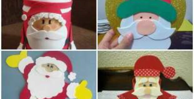 Papá Noel en EVA: 12 hermosos ejemplos